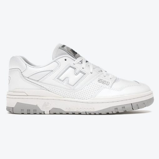 کفش نیوبالانس سفید خاکستری 550 (New Balance 550 White Grey)