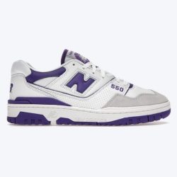 کفش نیوبالانس سفید بنفش 550 (New Balance 550 White Purple)